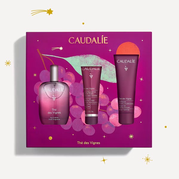 Caudalie Cofre Thé des Vignes Fragancia 50 ml + Regalo Gel de Ducha 50 ml + Crema de Manos 30 ml