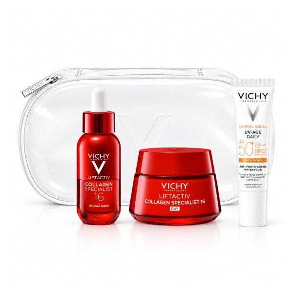 Vichy Cofre Liftactiv Collagen 16 Sérum 30 ml + Crema de Día + Regalo Solar