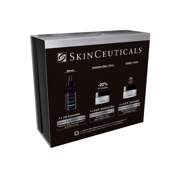 Skinceuticals Cofre HA Intensifyer 30 ml + AGE Advanced Eye 15 ml (20%) + Regalo AGE Interrupter 15 ml