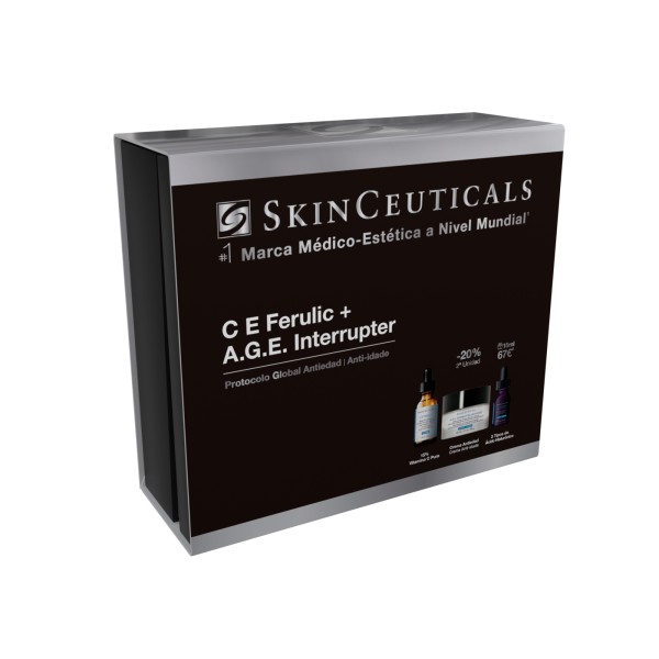 Skinceuticals Cofre C E Ferulic 30 ml + AGE Interrupter 48 ml (20%) + Regalo HA Intensifier 15 ml