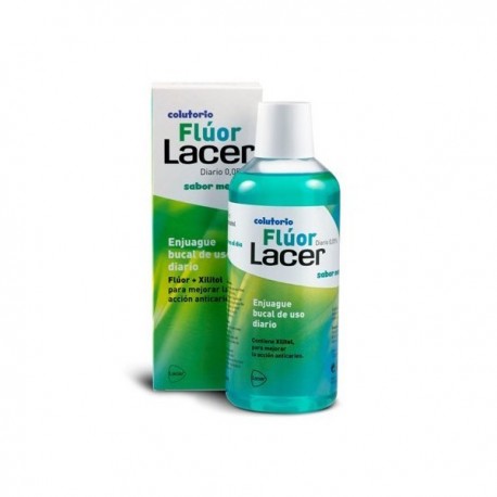 LACER COLUTORIO FLUOR DIARIO 0,05 MENTA 500 ML