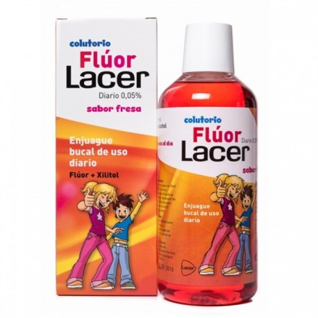 LACER COLUTORIO FLUOR DIARIO 0.05 FRESA 500 ML