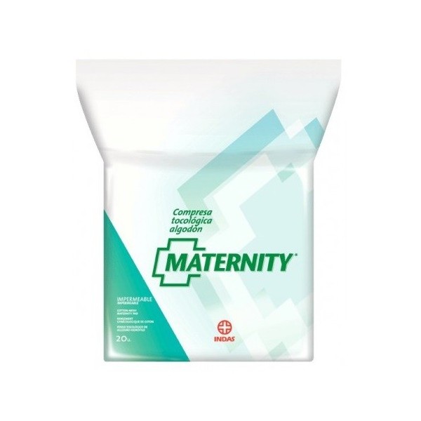 Indas Compresas Maternity Algodón 20 unidades