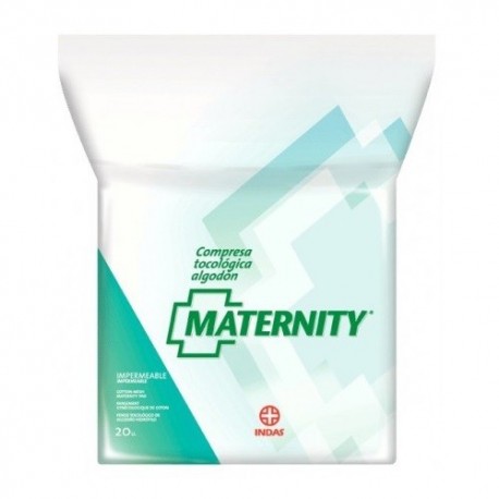 Indas Compresas Maternity Algodón 20 unidades